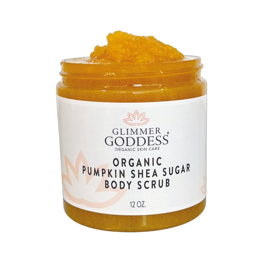Organic Pumpkin Shea Sugar Body Scrub – Fall Scented Exfoliator for Glowing, Smooth Skin